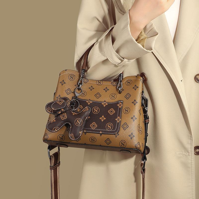 Portable Women's Bag Atmospheric Bag Middle-aged Crossbody Shoulder Bag Gift