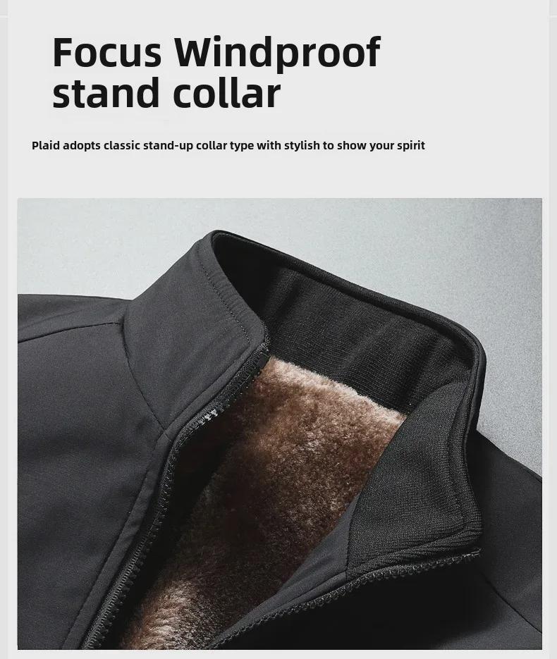 Papas Samtmantel 2022: Neue dicke warme Freizeitjacke für Mittelalte und Ältere, perfekt für Herbst und Winter.