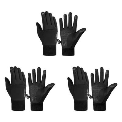 1 Paar Verdickte Wärme-Handschuhe Schutz-Handausrüstung Motorradfahrt Fitnessstudio-Handschuhe für Langstrecken-Radfahren
