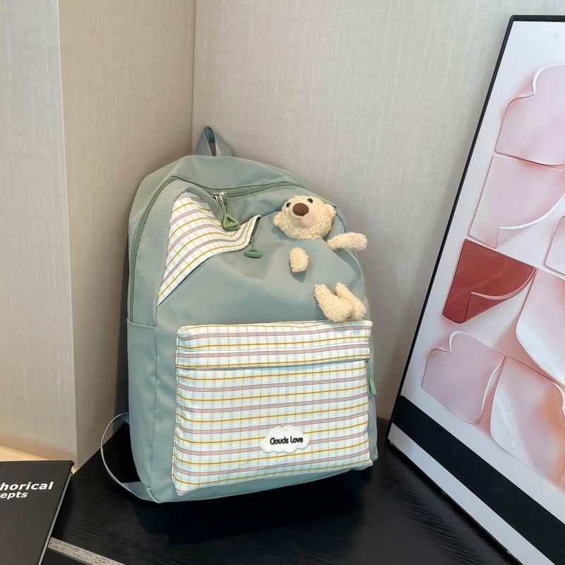 Cute and beautiful foreign style student bag backpack new schoolbag women's campus small fresh Korean version personalized girl backpack