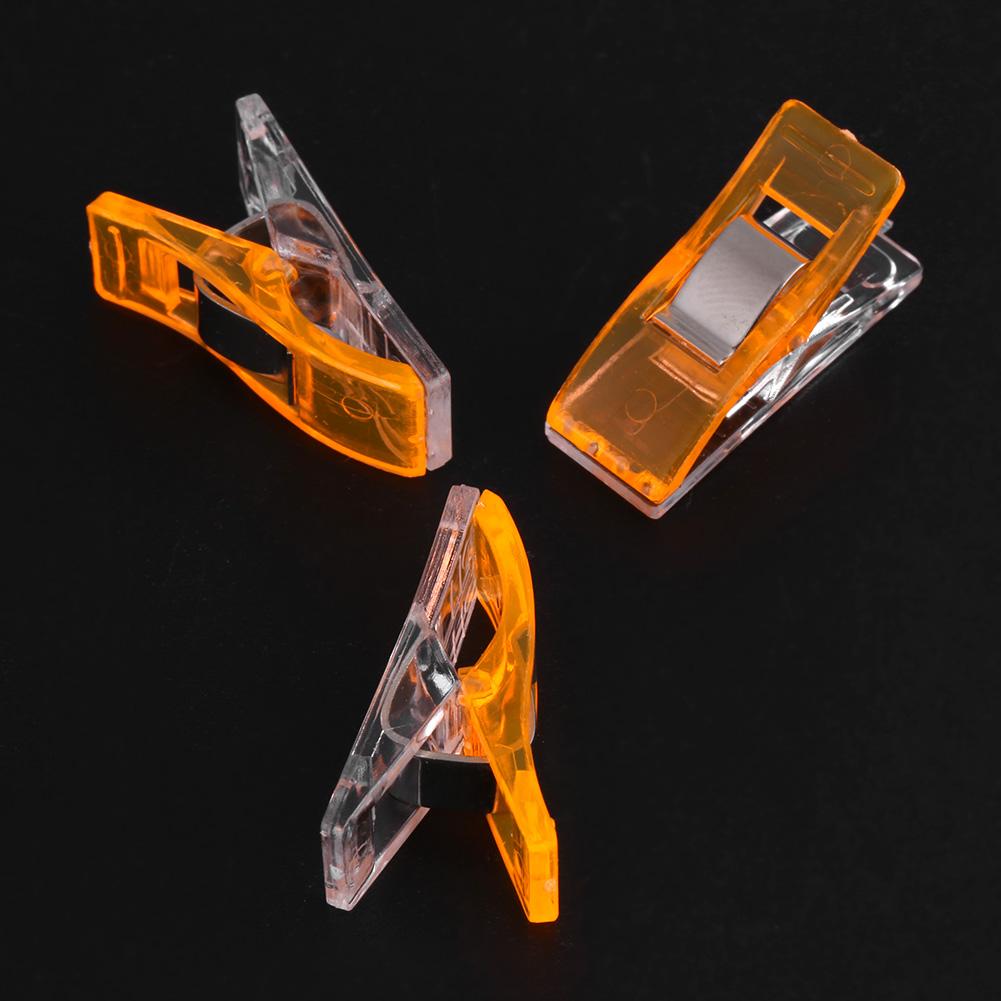 5Colors 20pcs Plastic Clip For Quilting Sewing Knitting Fabric Binding Needlework Clamp
