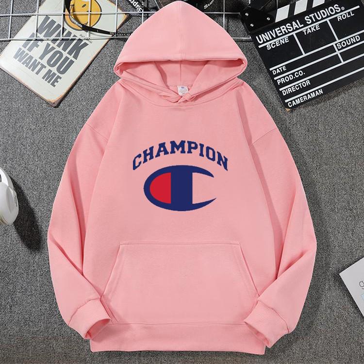 Men's & Women's Trendy Champion Hoodie: Casual Loose Fit, Spring/Autumn Style with Letter Design