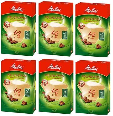 Bulk Purchase Melitta Coffee Filters, Brown, 100 Filters X 3 Boxes, Aroma Magic, Natural Brown, 2-4 Cups, 100 Filters X 3 Boxes X 2 Sets