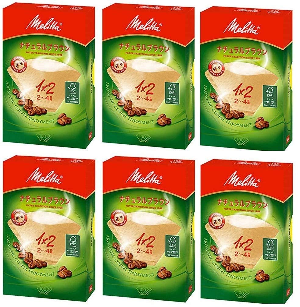 

Bulk Purchase Melitta Coffee Filters, Brown, 100 Filters x 3 Boxes, Aroma Magic, Natural Brown, 2-4 Cups, 100 Filters x 3 Boxes x 2 Sets