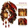 Christmas Series Wall Decoration with Lights, Holiday Hanging Decor for Home Indoor Display