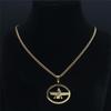 Colar Religião Mazda de Aço Inoxidável Mulheres/Homens Oval Zoroastrismo Cultura Iraniana Império Persa Colares Joias N3445S05