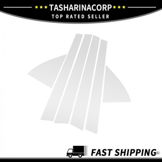 

6 Pcs Car Door Pillar Window Trim for Honda Civic 92-95 Silver Tone