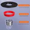 Bathroom Floor Drain Core Shower Floor Strainer Cover Toilet Sewer Anti-Odor Plug ABS Shower Hair Capture Anti-Clogging Drain