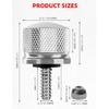 Amazicha Chrome Stainless Steel Seat Bolt Nut Kit Compatible for Harley Davidson 1996-2024