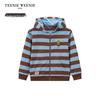 Teenie Weenie Kids' Unisex Striped Zipper Hoodie