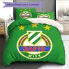 SK Rapid Wien Pattern Bedding Quilt Set  Home Decoration  Gift (1 * Duvet Cover + 2 * Pillowcase  Without Core)