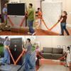 1/2PC Furniture Electrical Handling Straps Labor-saving Lift Straps for Carrying Heavy Objects Reusable Move Carrying Strap Tool