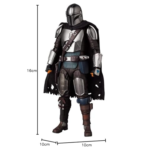 Medicom Toy MAFEX No. 200 The Mandalorian Ver. 2.0 Action Figure, Approximately 160mm Tall, Non-Scale, Pre-painted