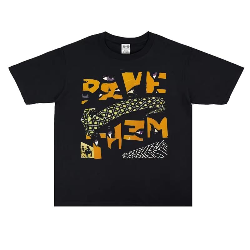 V roce 2025 je indie rocková kapela Pavement tištěné tričko s krátkým rukávem trhákem vysoce kvalitní čistá bavlna luxusní značka Ins