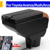 Nlzh6 For Perodua Aruz Armrest RUSH 2019 AVANZA Center Console Retrofit Multi-functional Storage Box Car Accessories with USB.