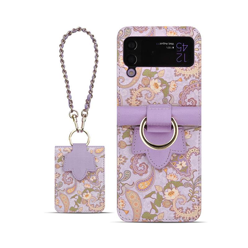 For Samsung Galaxy Z Flip 7 Case Z Flip 7FE 6 5 4 3 Folding Screen Premium Leather Premium Elegant Trendy Phone Cover