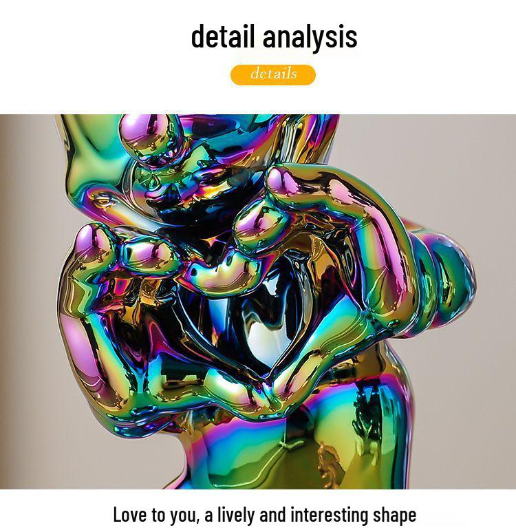 Luxury Creative Home Decor: Mickey Mouse Cartoon Ornaments for Living Room, TV Cabinet, and Entrance