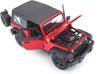 Maisto 2014 Jeep Wrangler Red 1/18 Scale Special Edition Model with Display Base, Opening Doors, Hood, and Rear Hatch, and Working Suspension