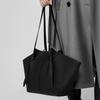 The First Layer Of Cowhide Large-Capacity Tote Bag, Genuine Leather Women'S Bag, Fashionable Bat Bag, Versatile Commuter Bag, Portable Wing Bag.