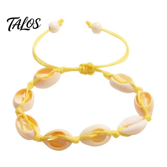 Flexible Rope Bracelets for All Sizes Handmade Seashell Bracelet, Natural Shell Boho Beaded Adjustable Retractable Knot Wristbands Woven String