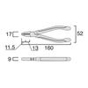 Fujiya NSP01-150BG Black and Gold Screw Puller Pliers - Easily remove stripped screws
