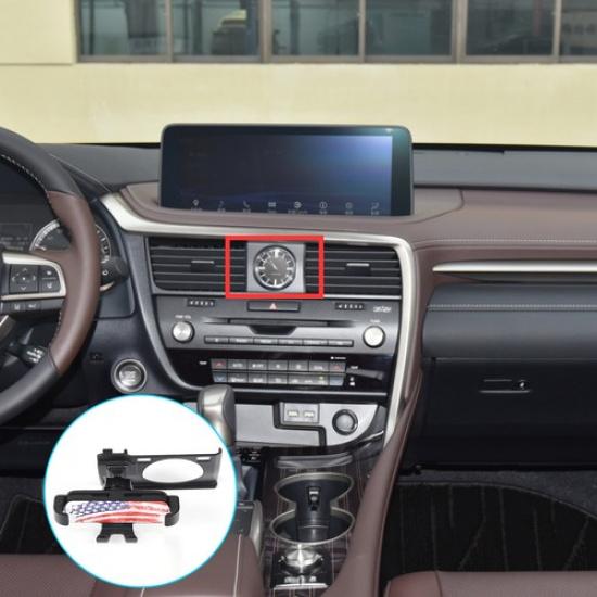 US Flag Navigation Screen Mount Bracket Cell Phone Holder for Lexus RX 2015-