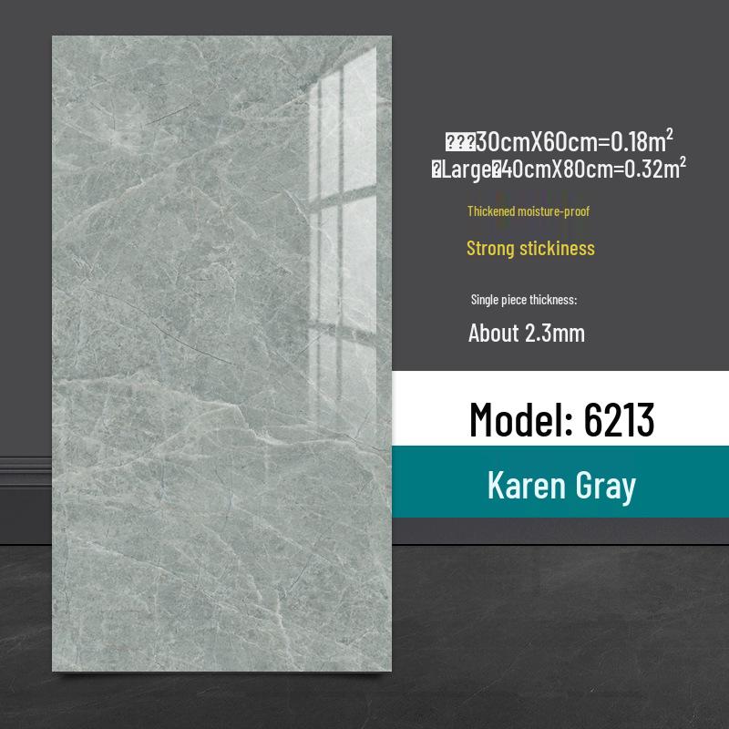 Wasserdichter Marmor Fliesenaufkleber: Selbstkleidende, schimmelresistente PVC-Wandverkleidung für Küchen & Bäder