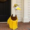 Porch Costume Goose Statue Outfit Sunflower Suit Farm Yard Decoration Outdoor Festival Dress Home Decor