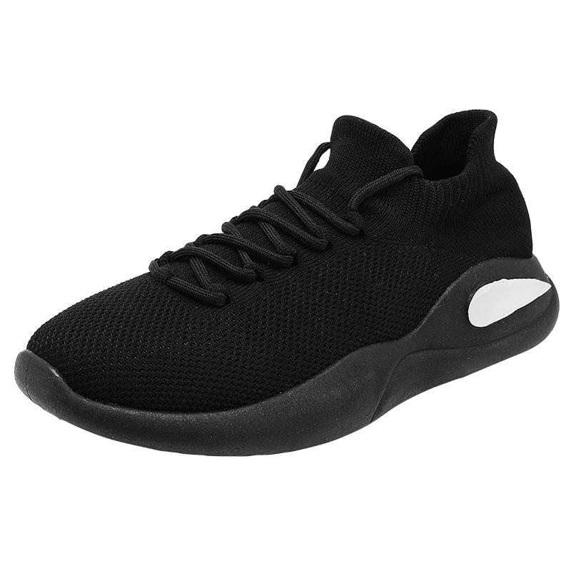 Fashion black Men Running Walking Sock Shoes Fashion Casual Sneakers Breathable Sport Shoes Lightweight Men Sneakers Casual Shoes