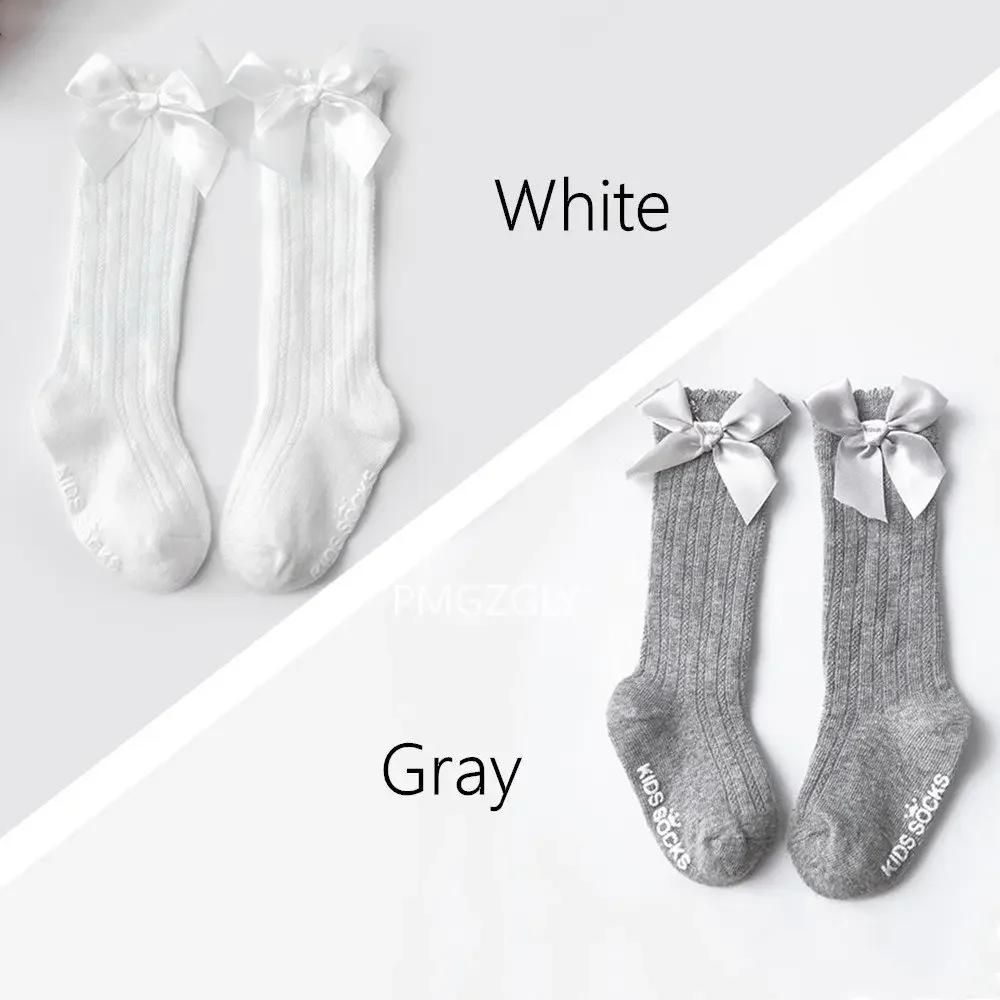 3 Paar Kinder Mädchen Königlicher Stil Schleife Kniehoch Netzstrümpfe Baby Kleinkind Schleife In Röhrensocken. Kind Hohlmuster Socken