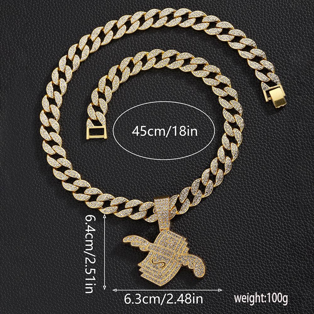 Gold US Dollar Symbol Pendant - High Quality Alloy Jewelry Accessory for DIY Necklaces and Charms