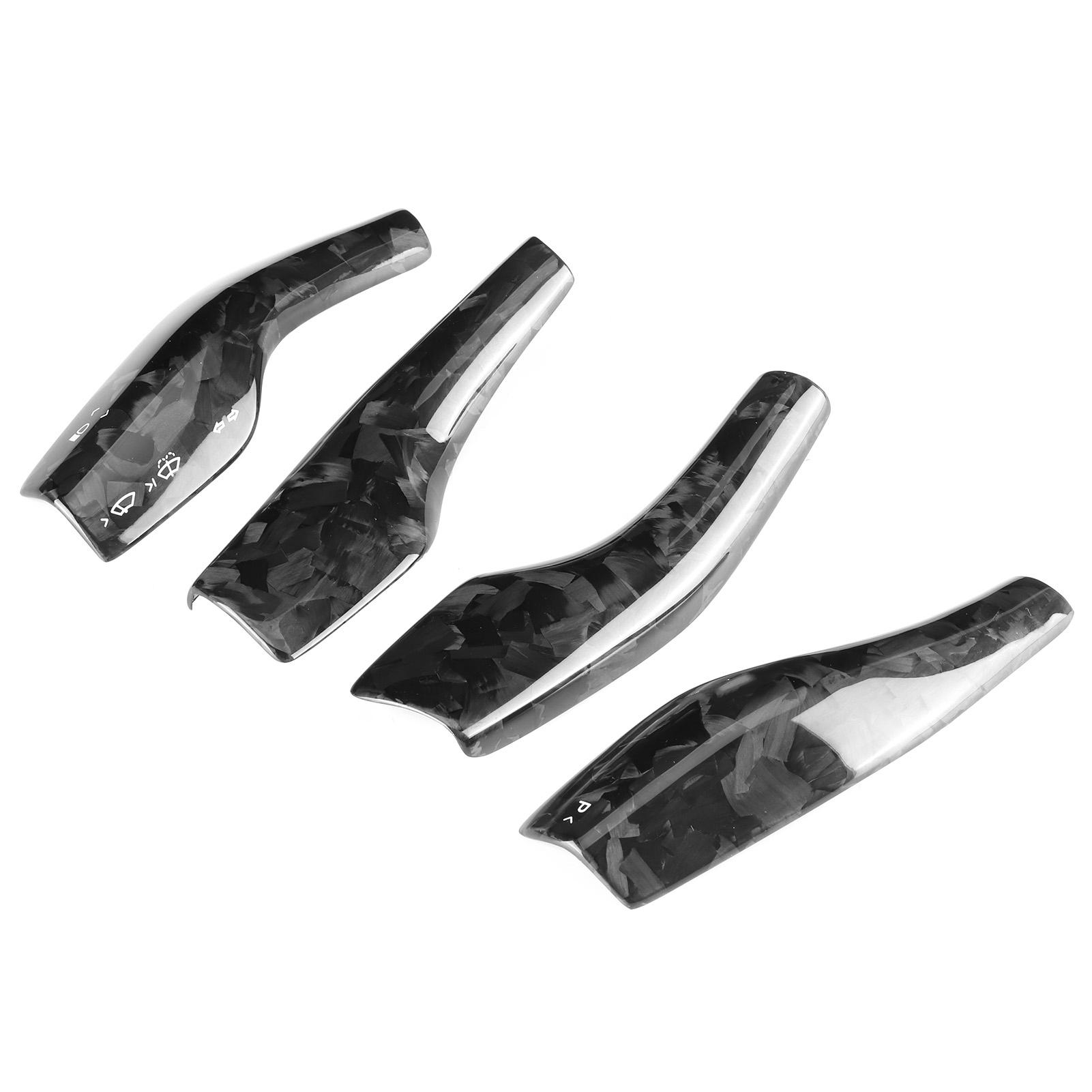 

Накладка на переключатель фар, подрулевой переключатель, декор из кованого углеродного волокна, подходит для Tesla Model 3 Y 1720