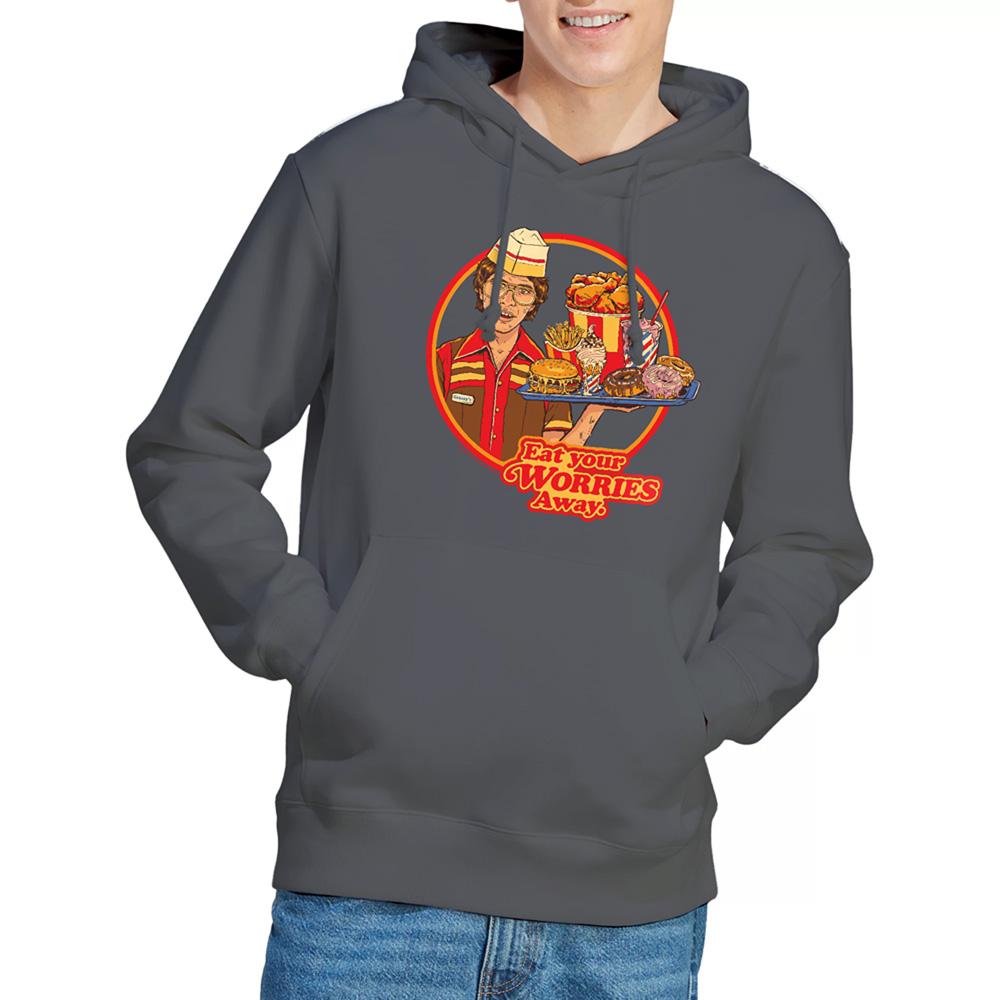 Steven Rhodes Unisex Adult Eat Your Worries Away Hoodie