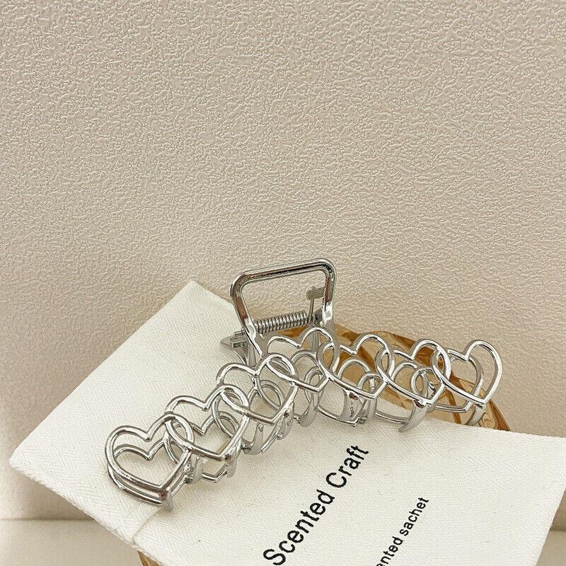 Large Metal Star Hair Claw Clip Irregular Hairpins Punk Style Silver Hair Claw&