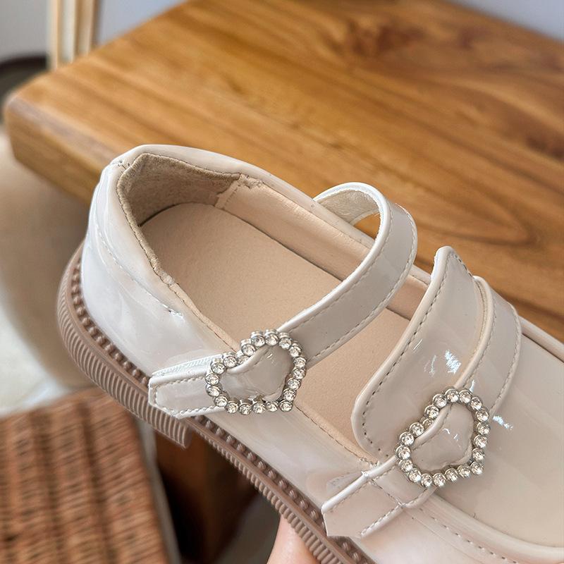 Little Girls' Black Leather Princess Shoes - French Style Soft Sole for Autumn 2025, Perfect for Campus & Performances.