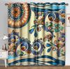 Tende oscuranti indiane mandala per camera da letto design bohémien occhielli termoisolanti stanza tende drappeggi alta ombreggiatura 2 pezzi