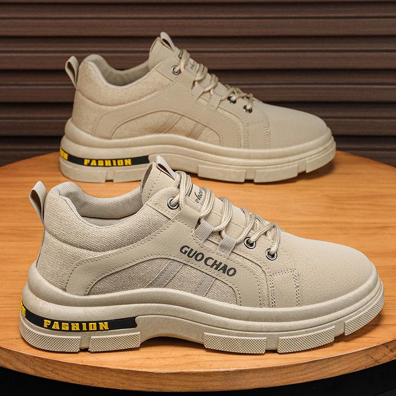 Fashion Spring Autumn Style Anti Slip Wear-resistant Casual Board Shoes Simple Comfortable Daily Lightweight Fashionable Men's Shoes
