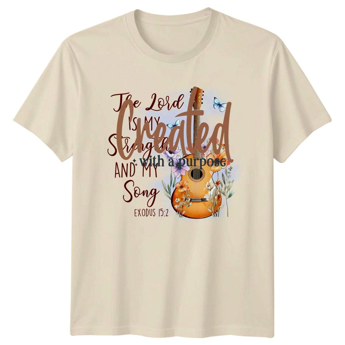 Created With A Purpose T-Shirt Inspirational Motivational Birthday Gift XXXL