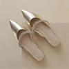 Woman Slippers Jewels Low Heel Sandals Korea Style Shoes for Women Crystals Slides Rhenstone Summer Sale New Eva On Promotion 39