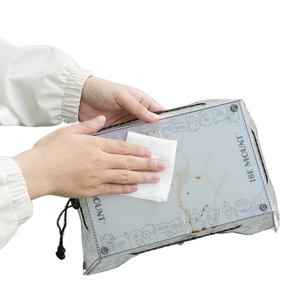 Folding Camping Table Tray Ultralight Small Backpacking Table PortableOutdoor Fishing Furniture Multifunction for Camping/Hiking