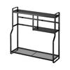 Stove Side Rack Tower Black Next to Stove Stove Gap Rack Stove Back Rack Kitchen Storage Kitchen Gap Storage Surrounding Storage Shelf Spice Rack