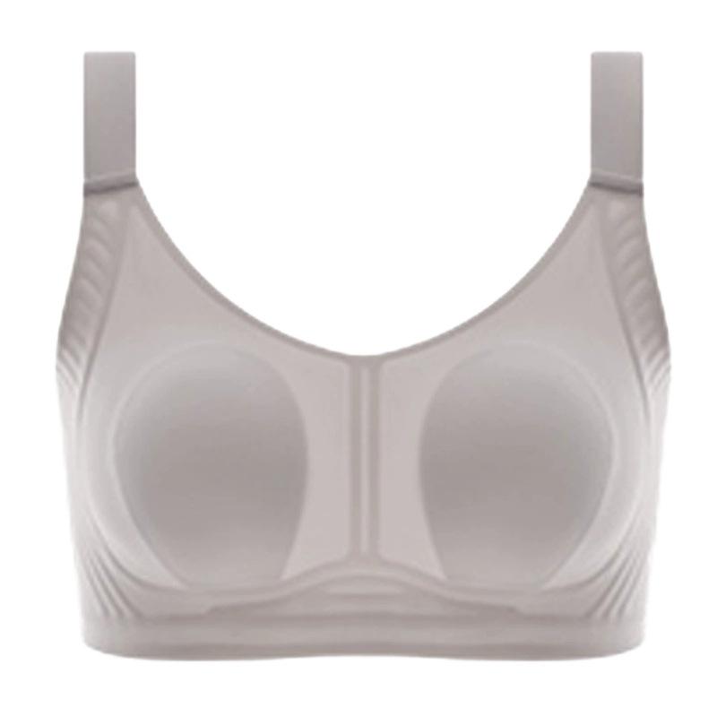 Underwear Women's Summer Thin No Trace Rabbit Ear Bra Large Size Double Breasts Anti Sagging Bra