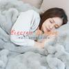 Electric Blanket, Single Size, Fluffy and Soft, 9 Temperature Settings, 9-Hour Timer, Washable (Duvet/Gray)