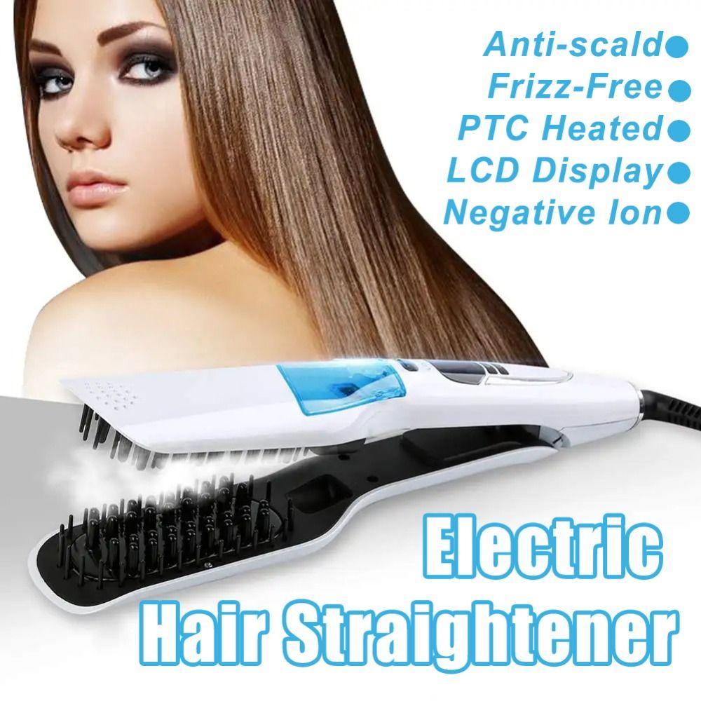 LCD Display Steam Hair Straightener Scalable Electric Hair Straightener  Travel