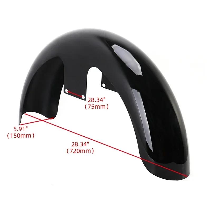 

Motorcycle Black 19 21 23 Wrap Front Fender Mudguard For Harley Touring Electra Street Glide Road King Ultra Custom Baggers