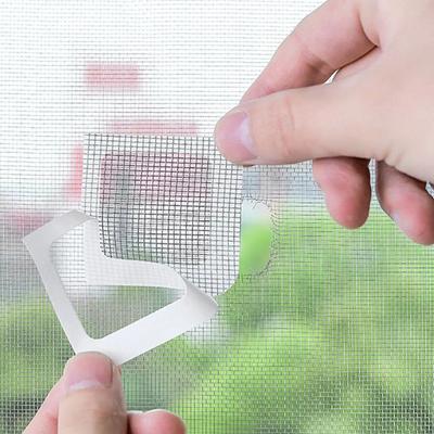 5 Stück - Fenstergitter-Reparaturflicken - Stark haftend für Haustier-Netzgitter-Fliegengittertür-Reparaturen