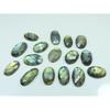 Natural Multi Labradorite Checker Cut Oval Cabochon Loose Gemstone 16Pcs Lot C-3620