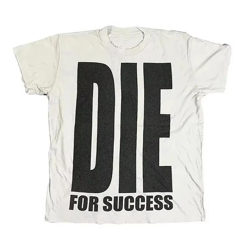 Y2K Streetwear Cotton T-shirt Harajuku Graphic Print Oversized Punk Short Sleeve T-shirt Rock Goth Retro Top Hip Hop Tee Fashion