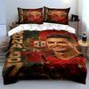 Portugal Football Star Bedding Bedding Duvet Cover Set Duvet Cover Pillowcases Home Decor (1 * Duvet Cover 2 * Pillowcases, Without Duvet Insert)