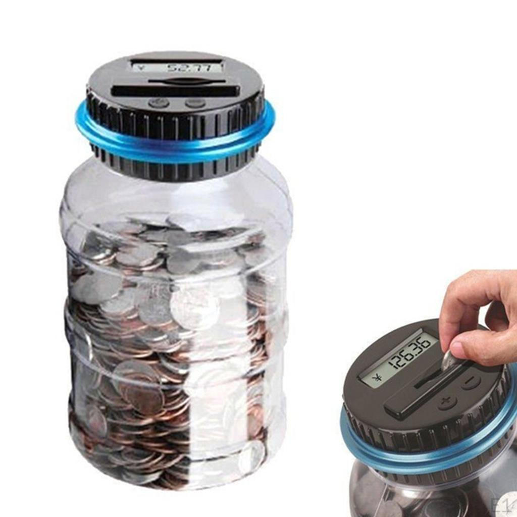 Box Counter with LCD Display Automatic Coin Counting Glass